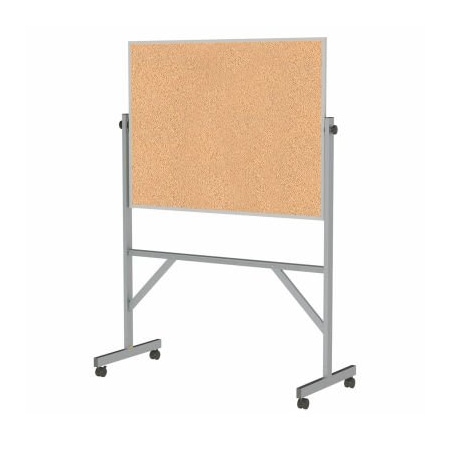 Ghent Ghent Reversible Bulletin Board - Natural Cork - Aluminum Frame - 78" x 53" ARKK34